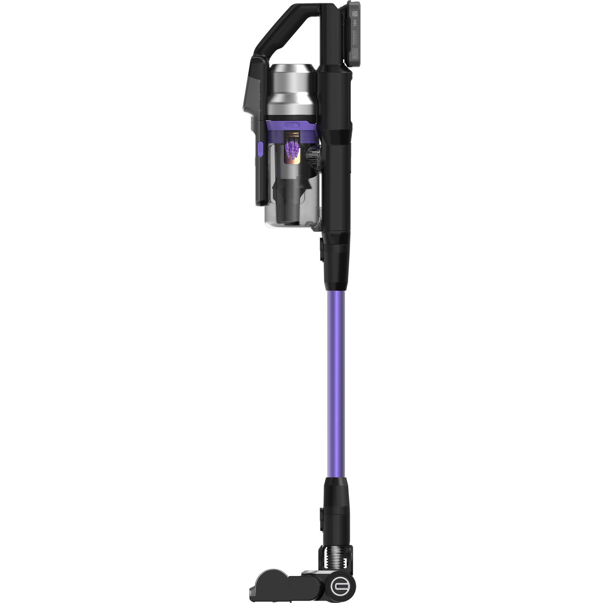 Black+decker 18v 2.5ah 4in1 steelstofzuiger (zwart paars)
