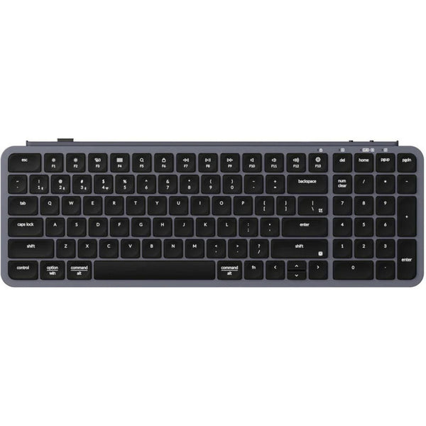 Keychron b2 pro-k1 toetsenbord (grijs, us lay-out (qwerty), scissor switches, 96%, abs keycaps, 2.4 ghz | bluetooth | usb)