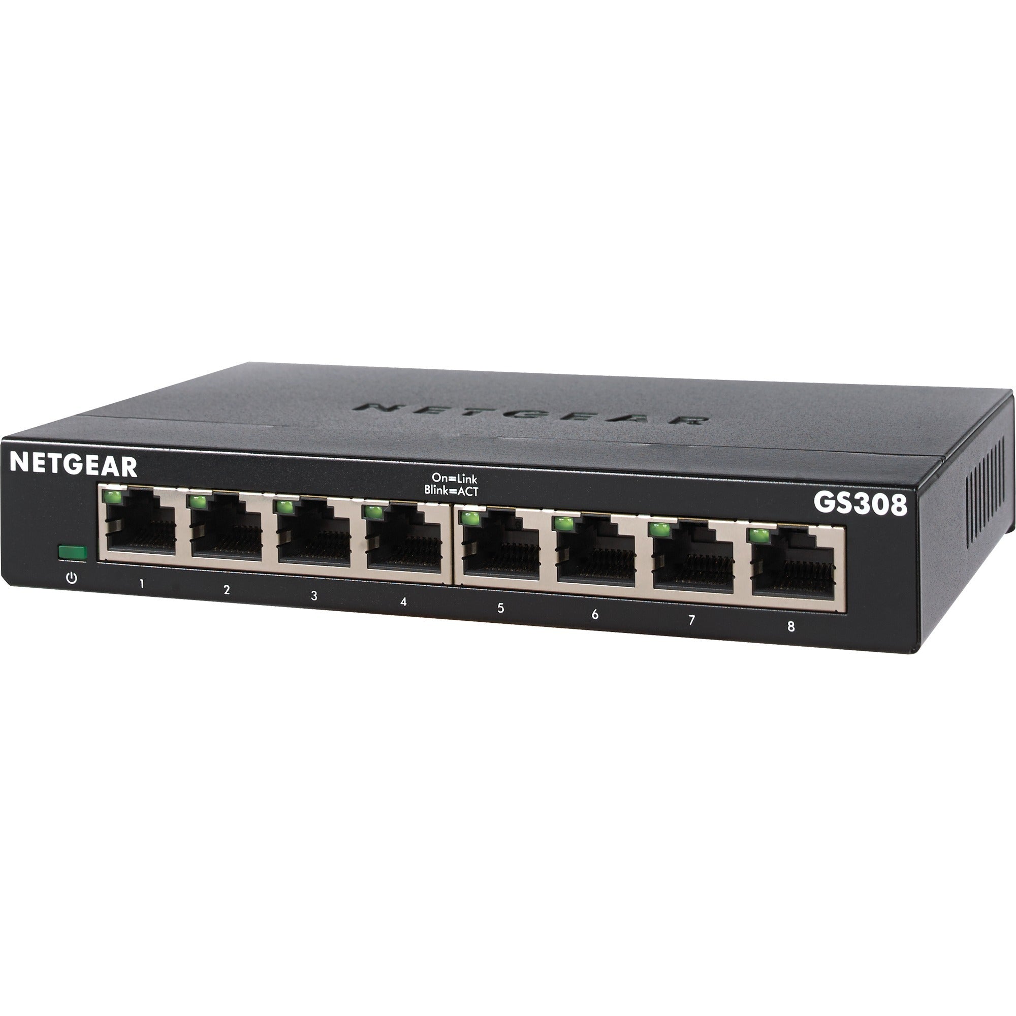 Netgear gs308 switch (zwart)