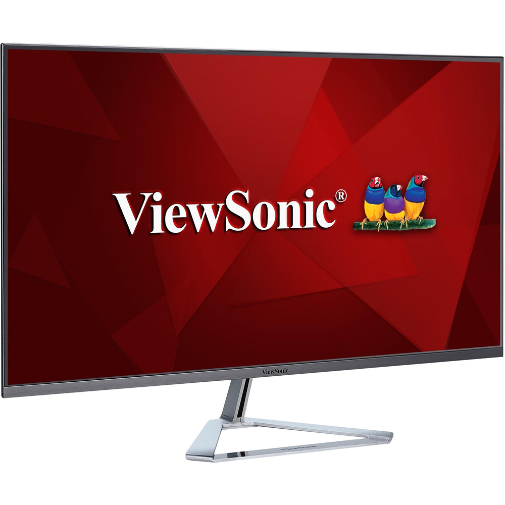 Viewsonic vx3276-mhd-3 31.5 monitor (zwart (mat) zilver, 1x hdmi, 1x displayport, vga, audio)