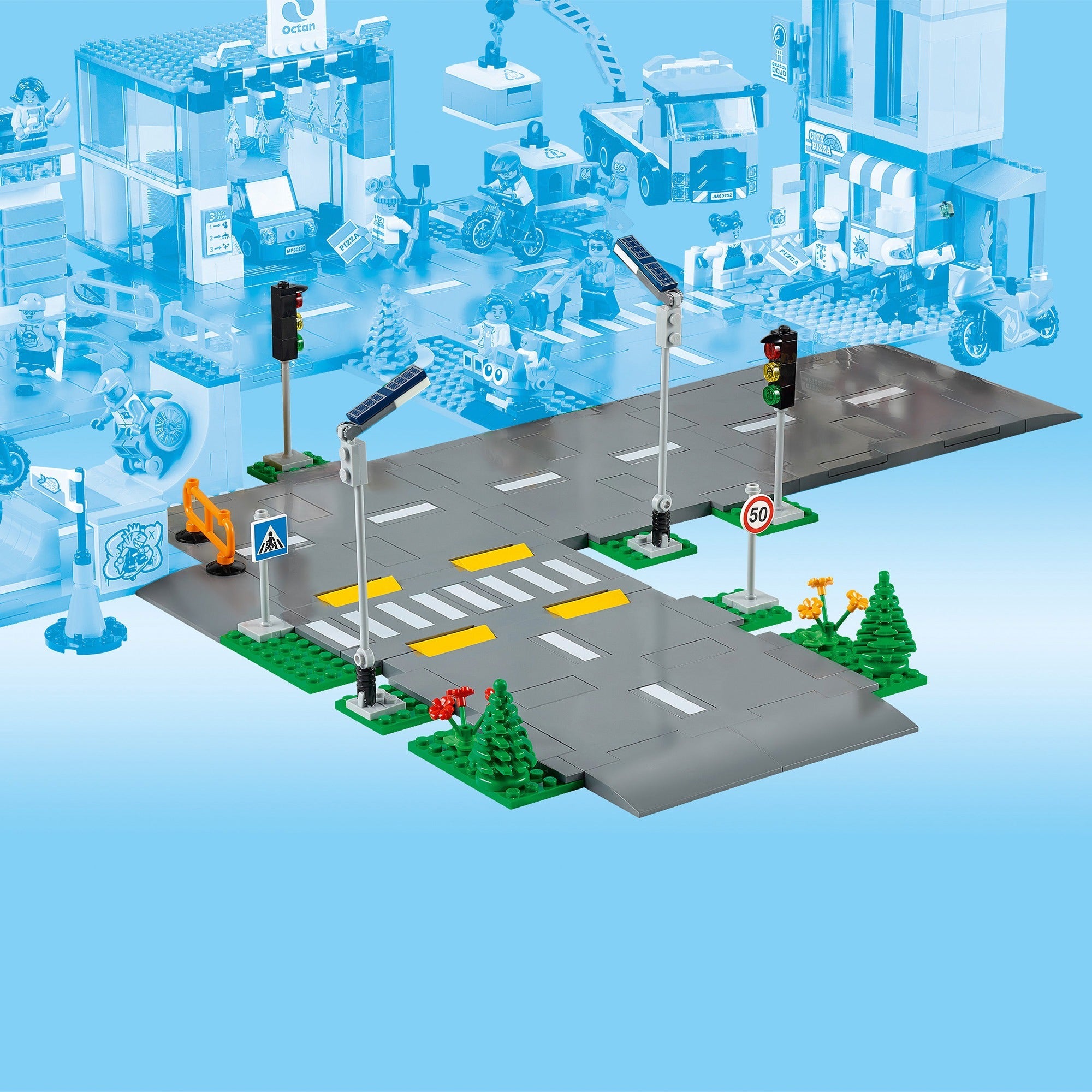 Lego city town 60304 wegplaten