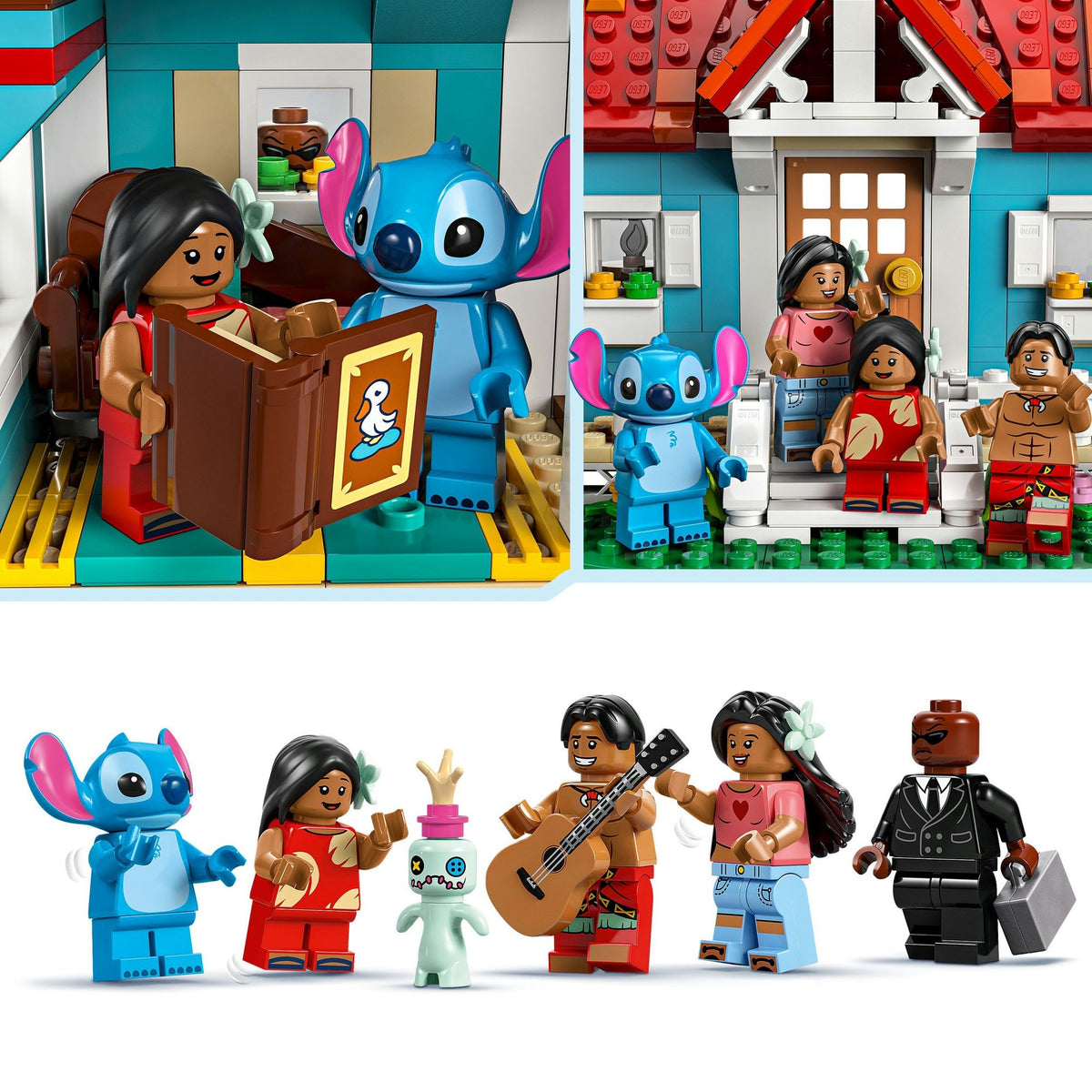 Lego disney - lilo en stitch strandhuis constructiespeelgoed (43262)