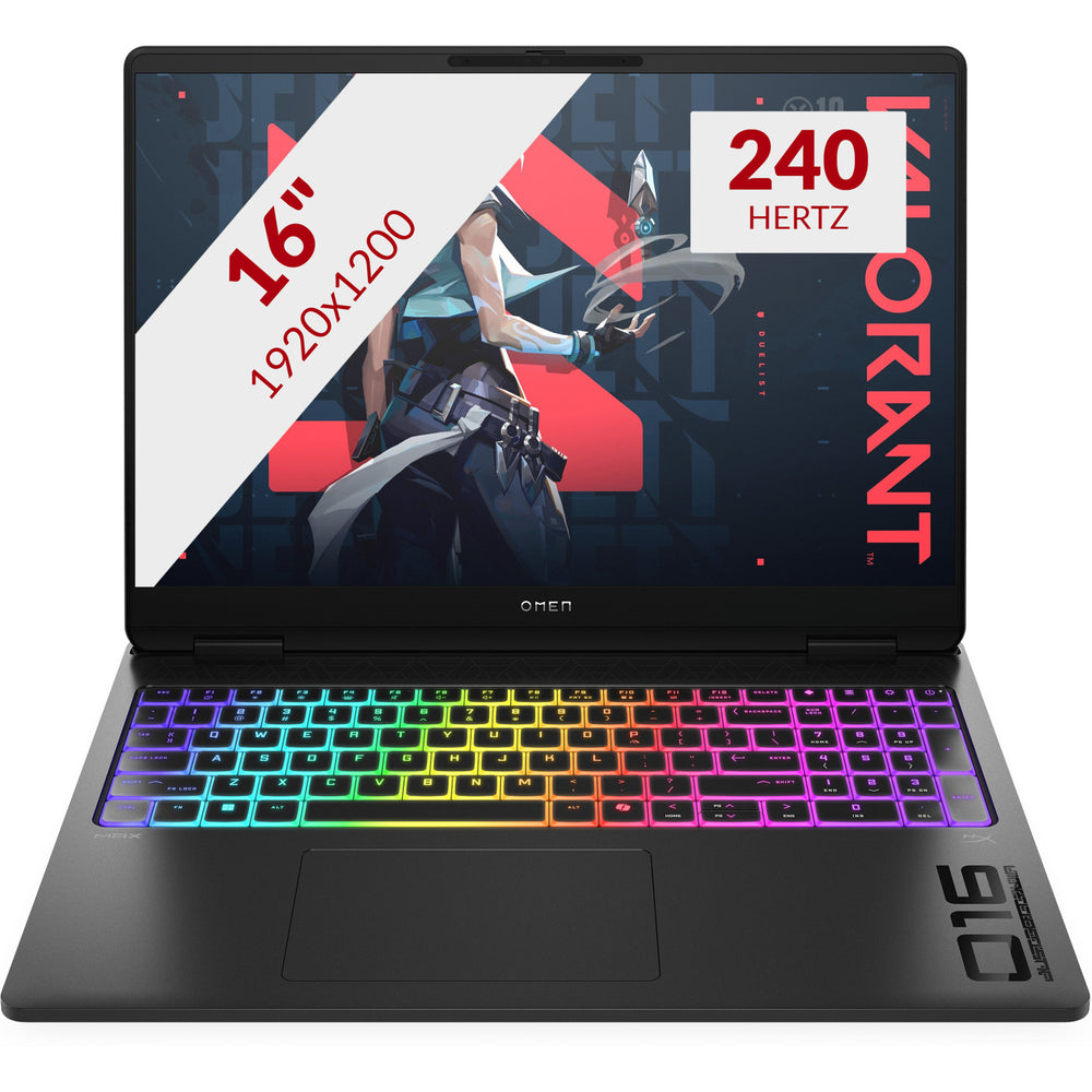 Omen max 16-ak0375nd (bk0d9ea) 16 copilot+ gaming laptop (zwart | ryzen ai 9 hx 375 | rtx 5070 ti | 32 gb | 1 tb ssd)