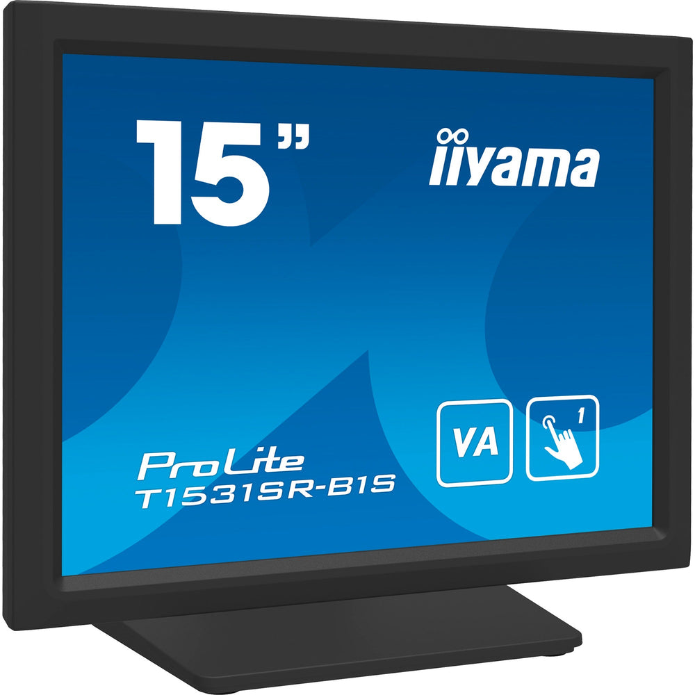 Iiyama prolite t1531sr-b1s 15 touchscreen monitor (zwart (mat), hdmi, displayport, vga)