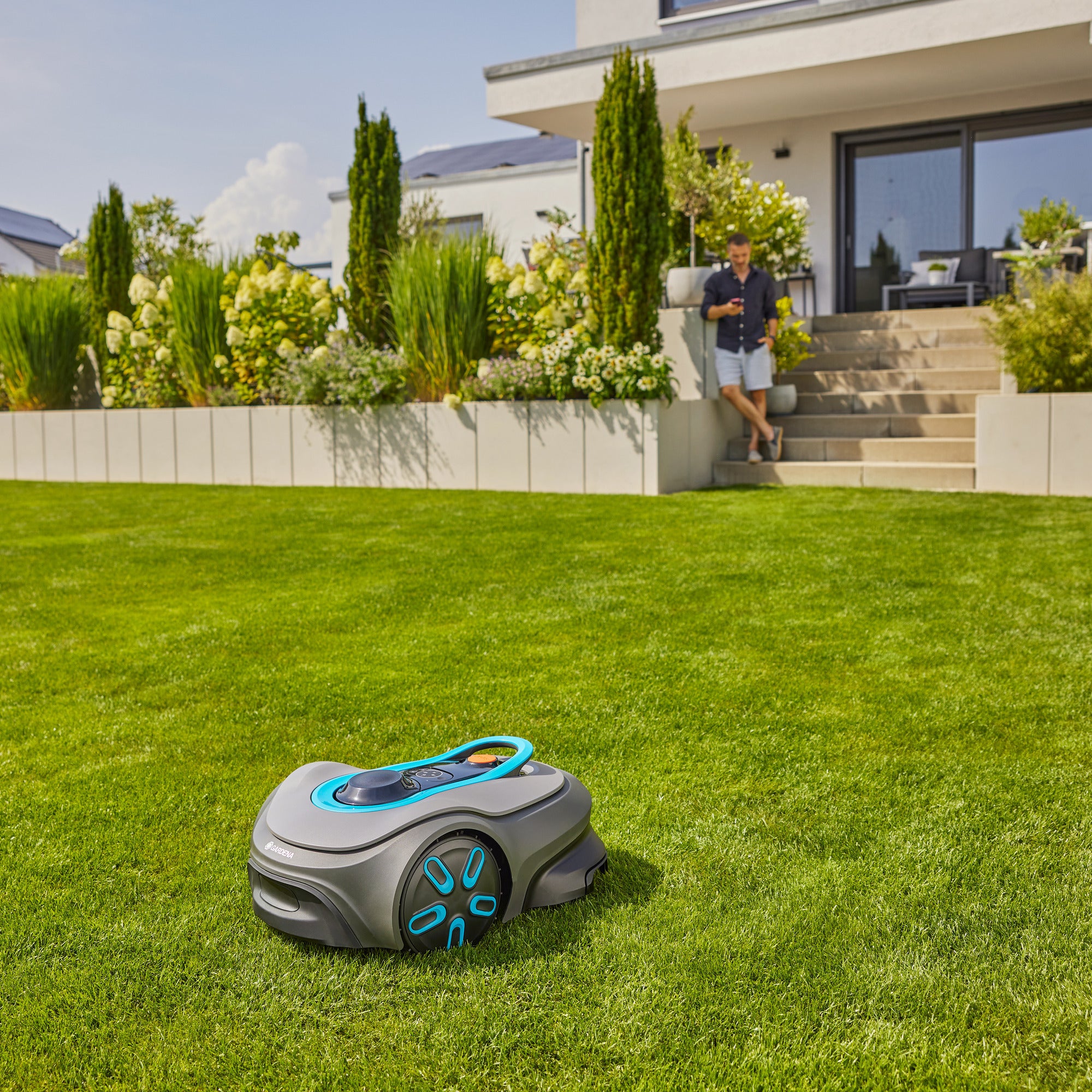 Gardena robotmaaier smart sileno free 800 m² (zwart)