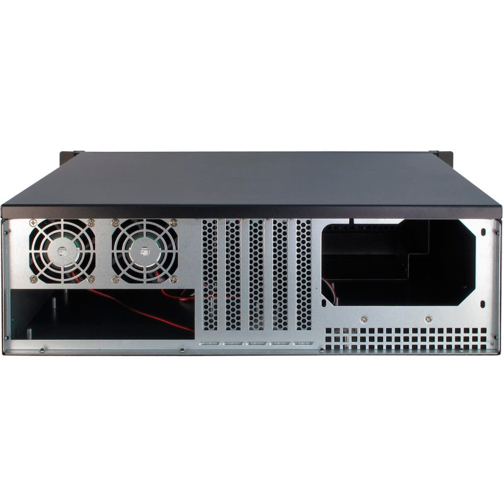 Inter-tech 3u-3098-s rack behuizing (zwart | 2x usb-a)