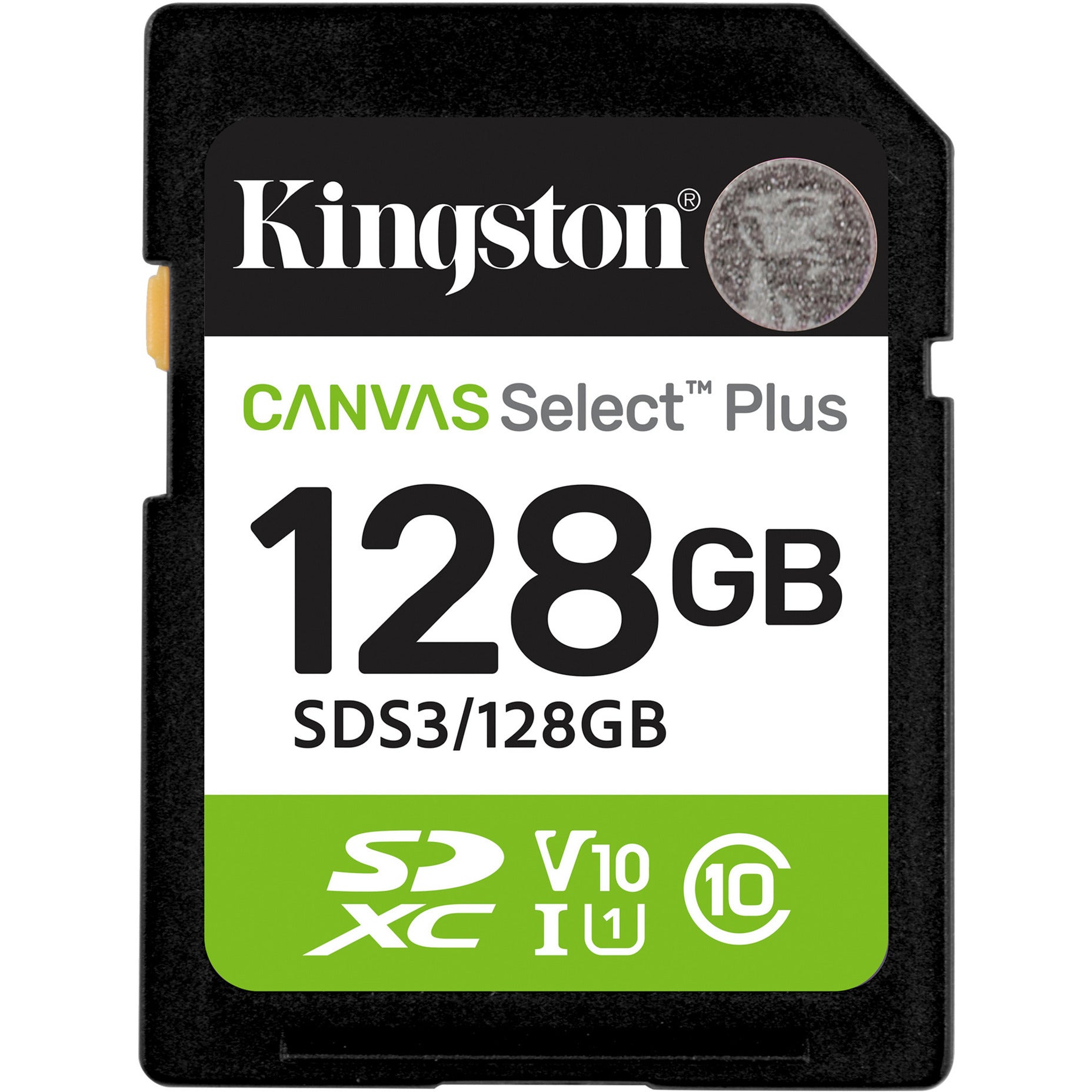 Kingston canvas select plus 128 gb sdxc geheugenkaart (uhs-i u1, class 10, v10)