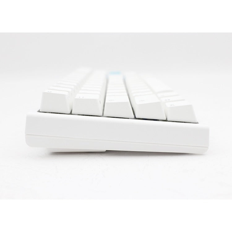 Ducky one 2 pro mini white classic, gaming toetsenbord (wit, us lay-out, cherry mx silent red, rgb led, double-shot pbt, quack mechanics, 60%)