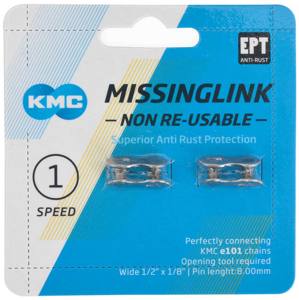 KMC Maillon de connexion MissingLink e101NR EPT argent simple v(2)