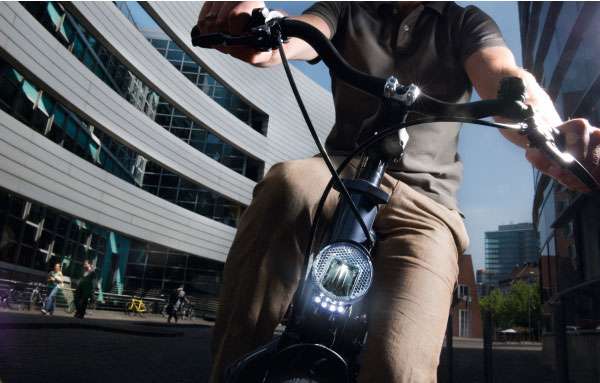 Koplamp Busch en Müller Lumotec IQ Cyo Premium RT Senso Plus 60 Lux - zwart