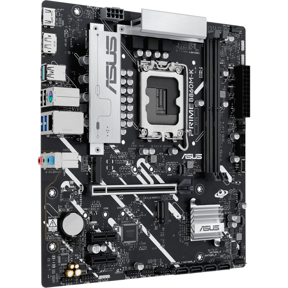 Asus prime b860m-k socket 1851 moederbord (2.5 gb-lan, sound, µatx)