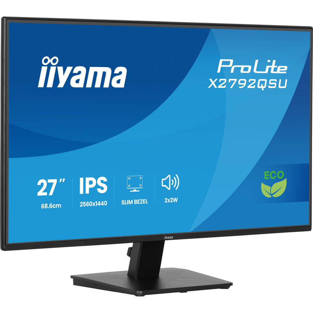 Iiyama prolite x2792qsu-b1 27 monitor (zwart, hdmi, displayport, 2x usb-a, usb-b, 120 hz)