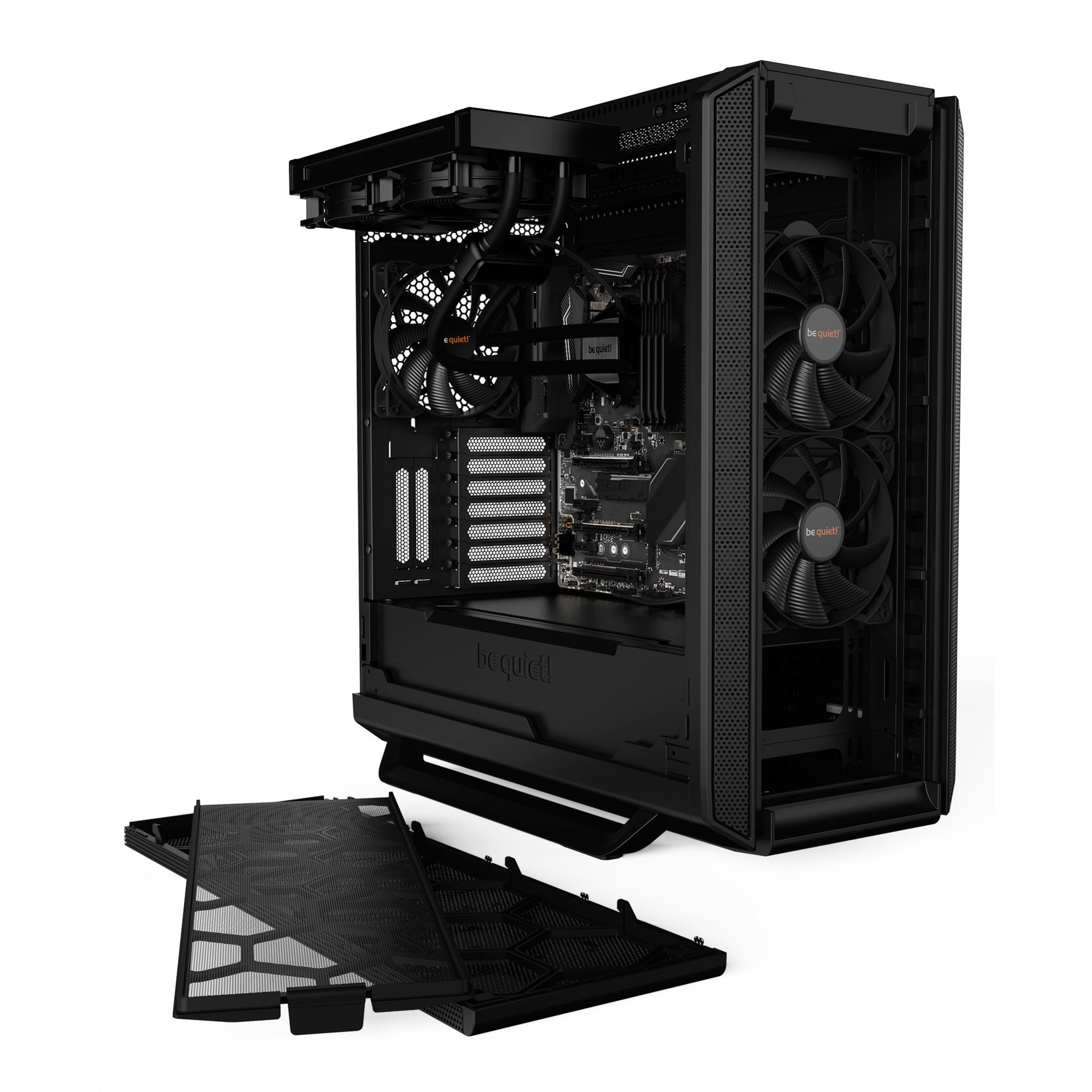 Be quiet! silent base 802 midi tower behuizing (zwart | 2x usb-a | 1x usb-c)