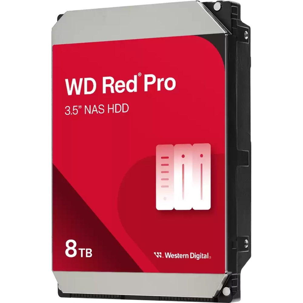 Western Digital WD8005FFBX Red Pro HDD, 8TB, 3,5 inch, 7200 rpm, seriële ATA III, 256 MB, 220 MIBS, CMR