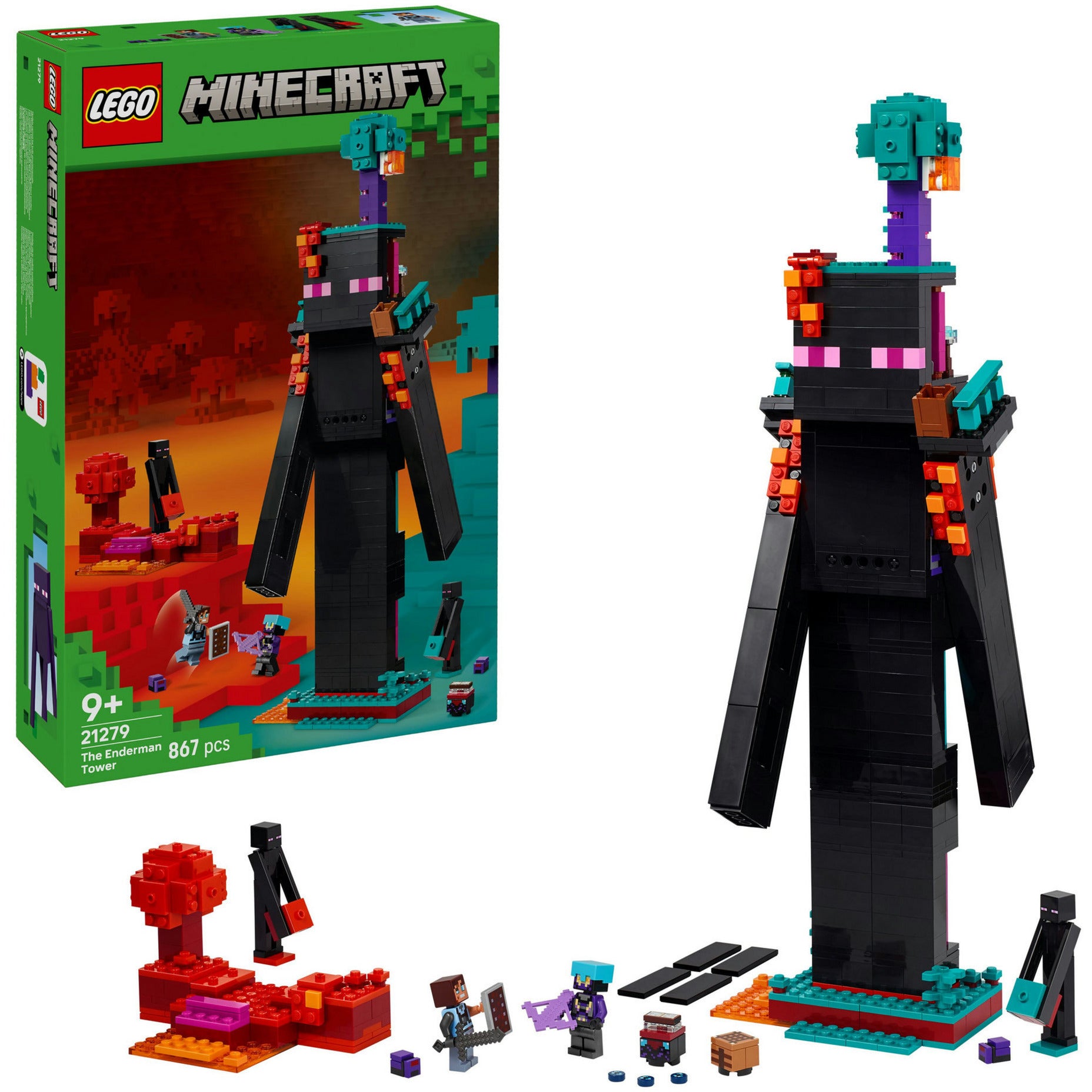 Lego minecraft - de enderman toren constructiespeelgoed (21279)