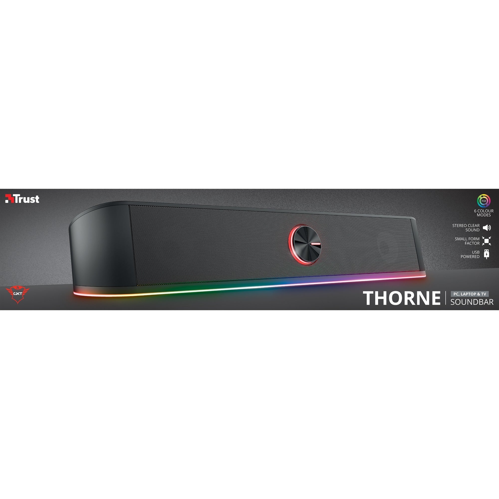 Trust GXT 619 Thorne RGB verlichte soundbar