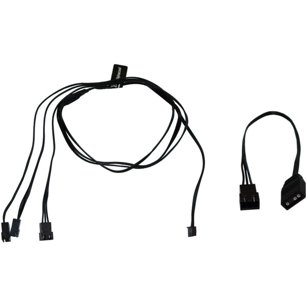 Alphacool digital rgb led y-kabel 3-weg met jst male connector (zwart, 60cm)