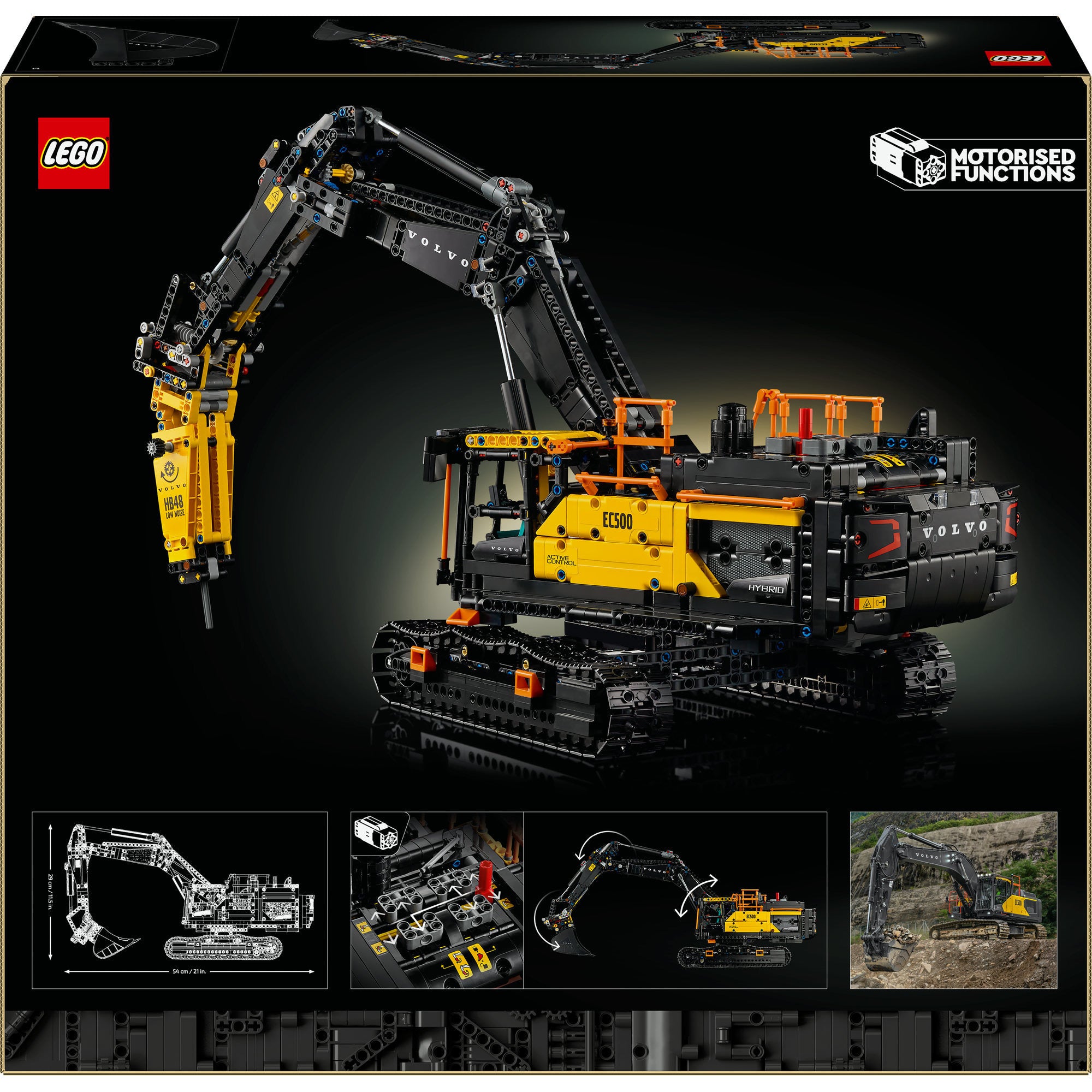 Lego ® technic volvo ec500 hybrid graafmachine - 42215
