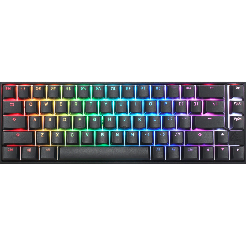 Ducky mecha pro sf rgb mechanisch toetsenbord (zwart, us lay-out (qwerty), cherry mx red, 65%, rgb leds, pbt double-shot)