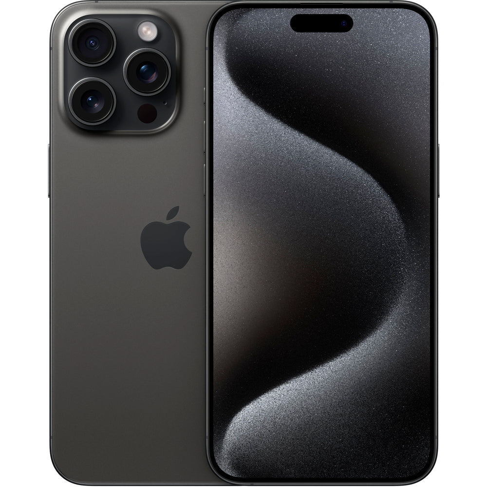 Apple iphone 15 pro max refurbished smartphone (zwart | 256 gb | ios 17 | dual-esim)