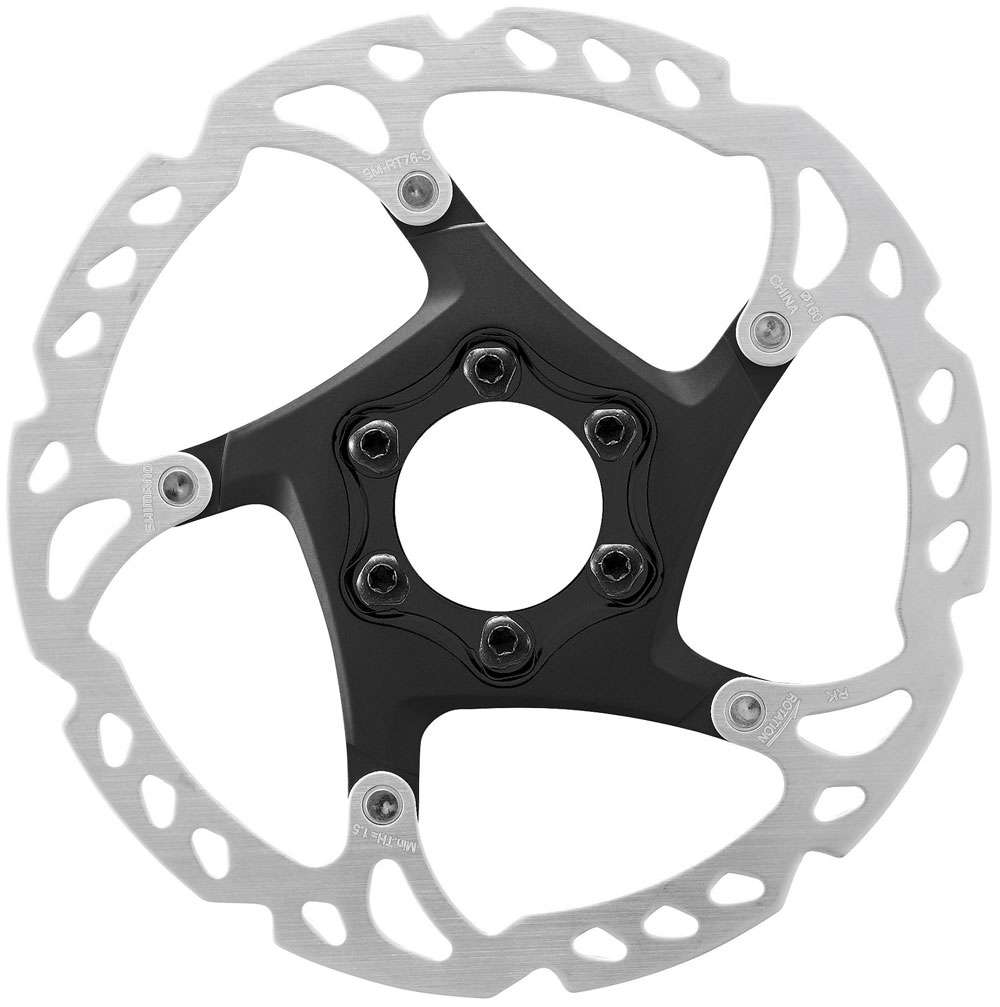 Disque de frein Shimano XT RT76 - 160mm - fixation 6 trous