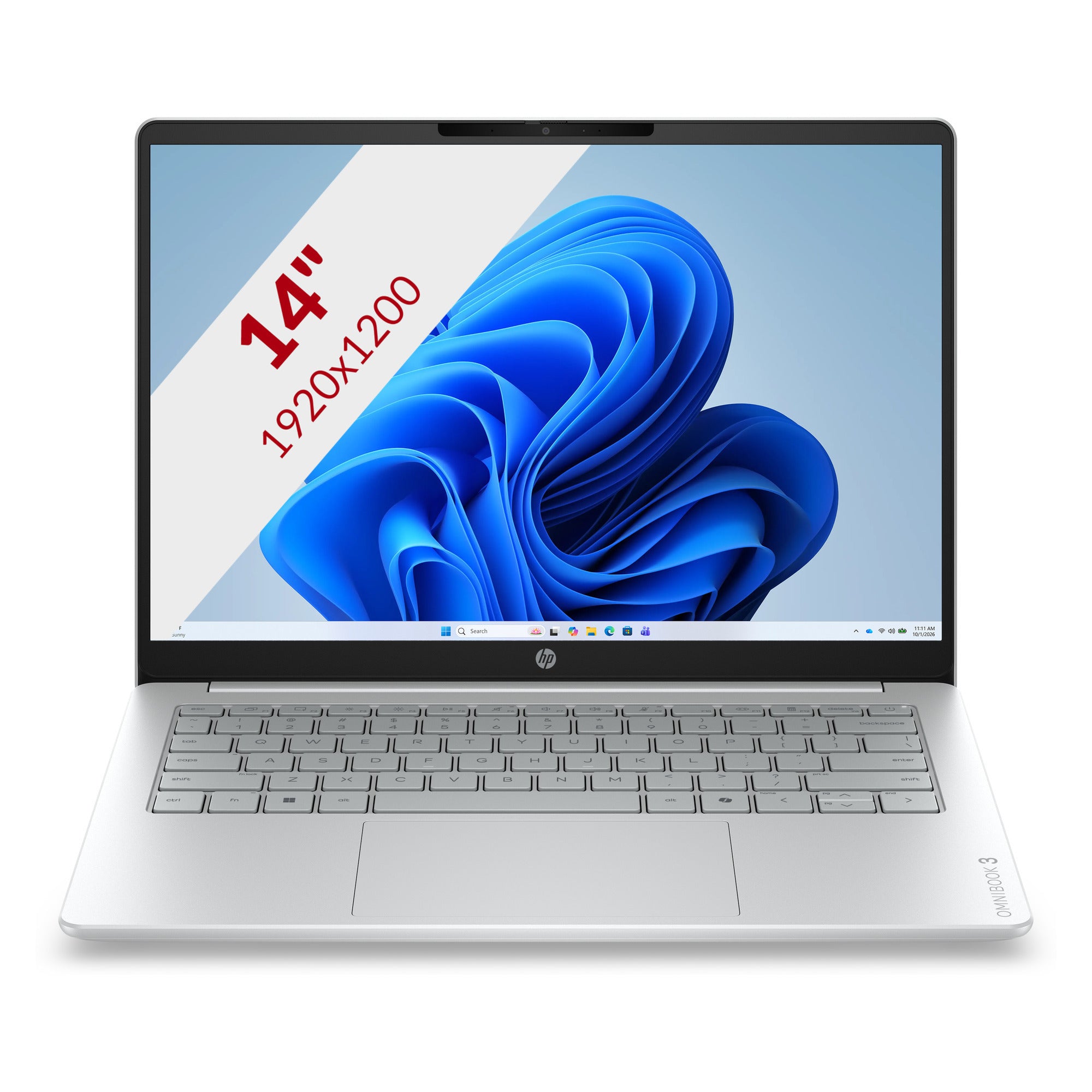 Hp omnibook 3 laptop 14-hy0005ndx (e1kb6ea) 14 laptop (grijs zilver | ryzen 5 130 | radeon 660m | 12 gb | 512 gb ssd)