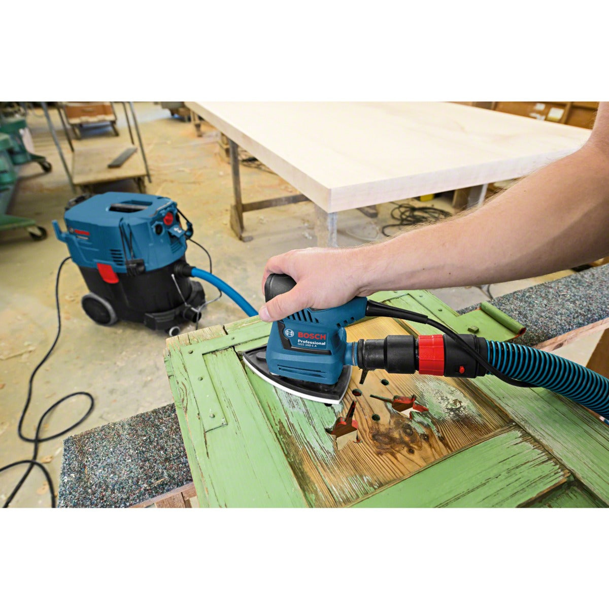 Bosch blauw gss 160-1 a multi 3 in 1 schuurmachine in l-boxx - 06012a2300