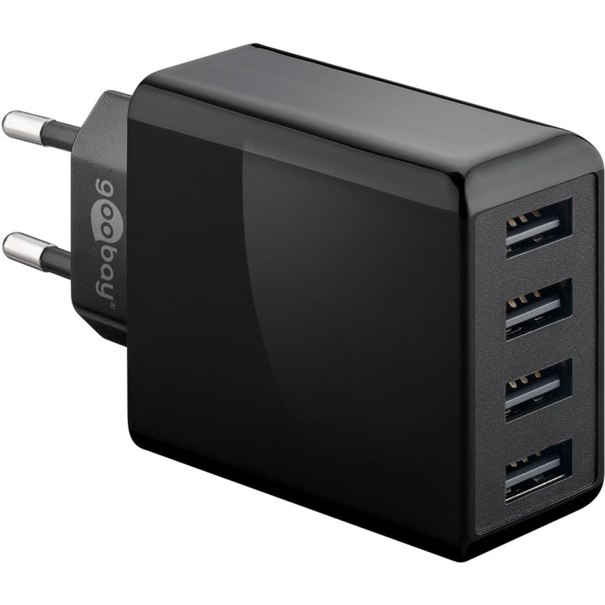 Goobay 4-way usb charger (30 w) (zwart)