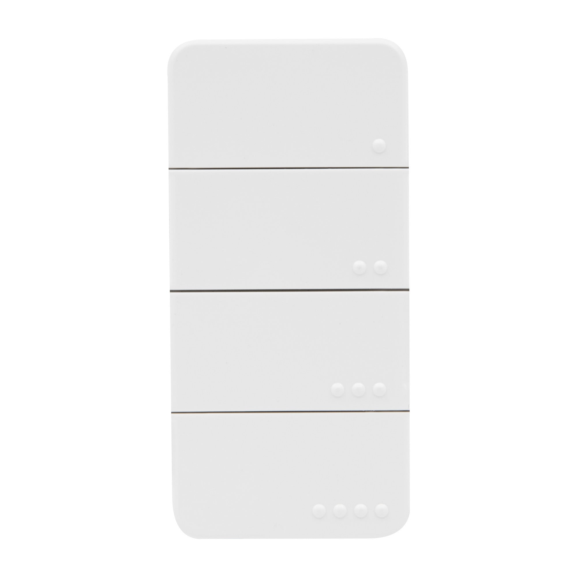 Shelly blu rc button 4 zb afstandsbediening (wit, bluetooth 5 (le), zigbee)