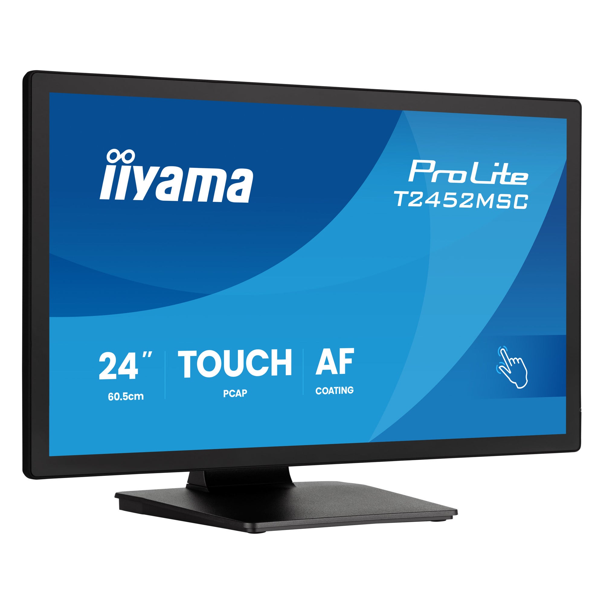 Iiyama prolite t2452msc-b2 24 touchscreen monitor (zwart, hdmi, displayport, usb, audio, touch, 120hz )