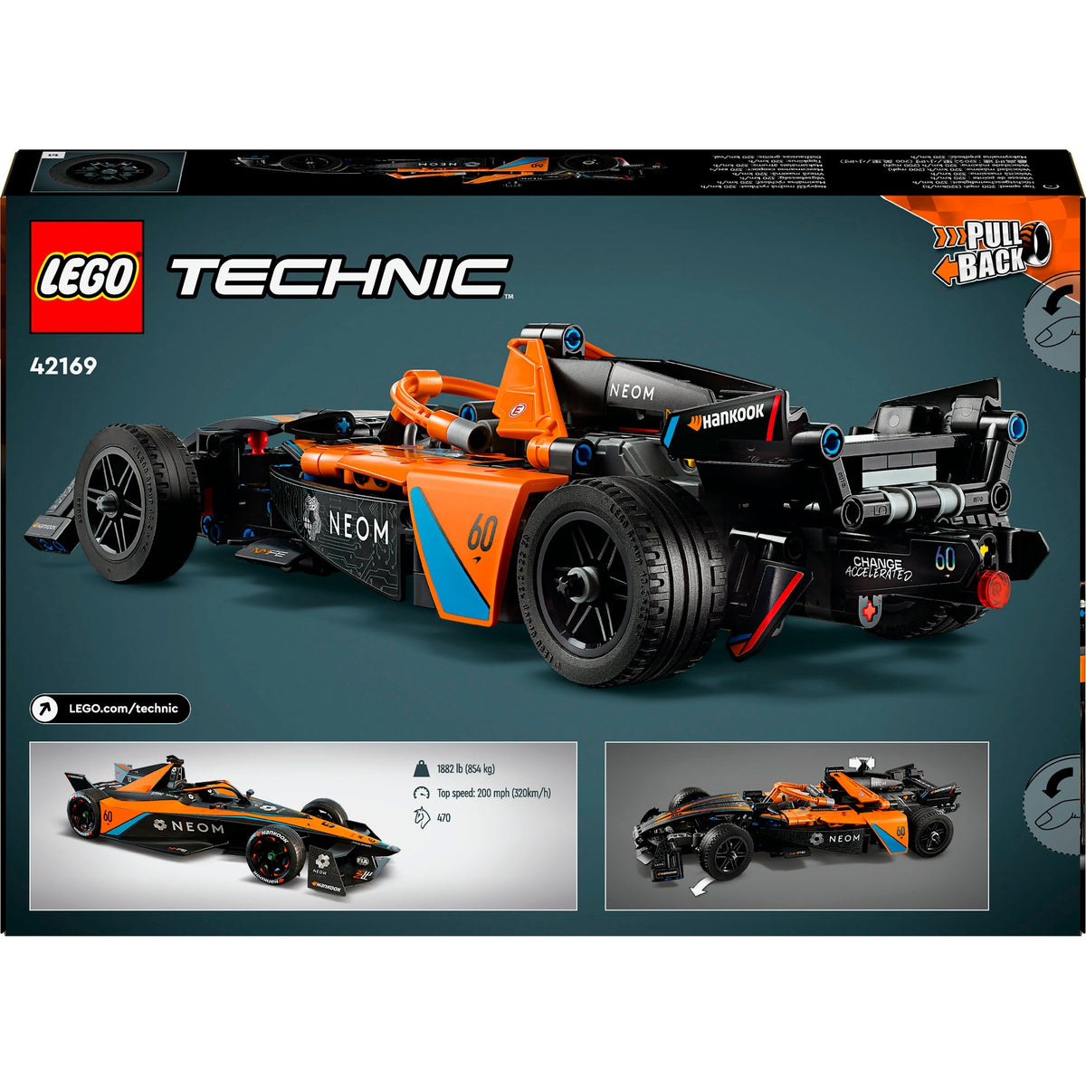LEGO Technic - NEOM McLaren Formula E Race Car Building Toy (42169)