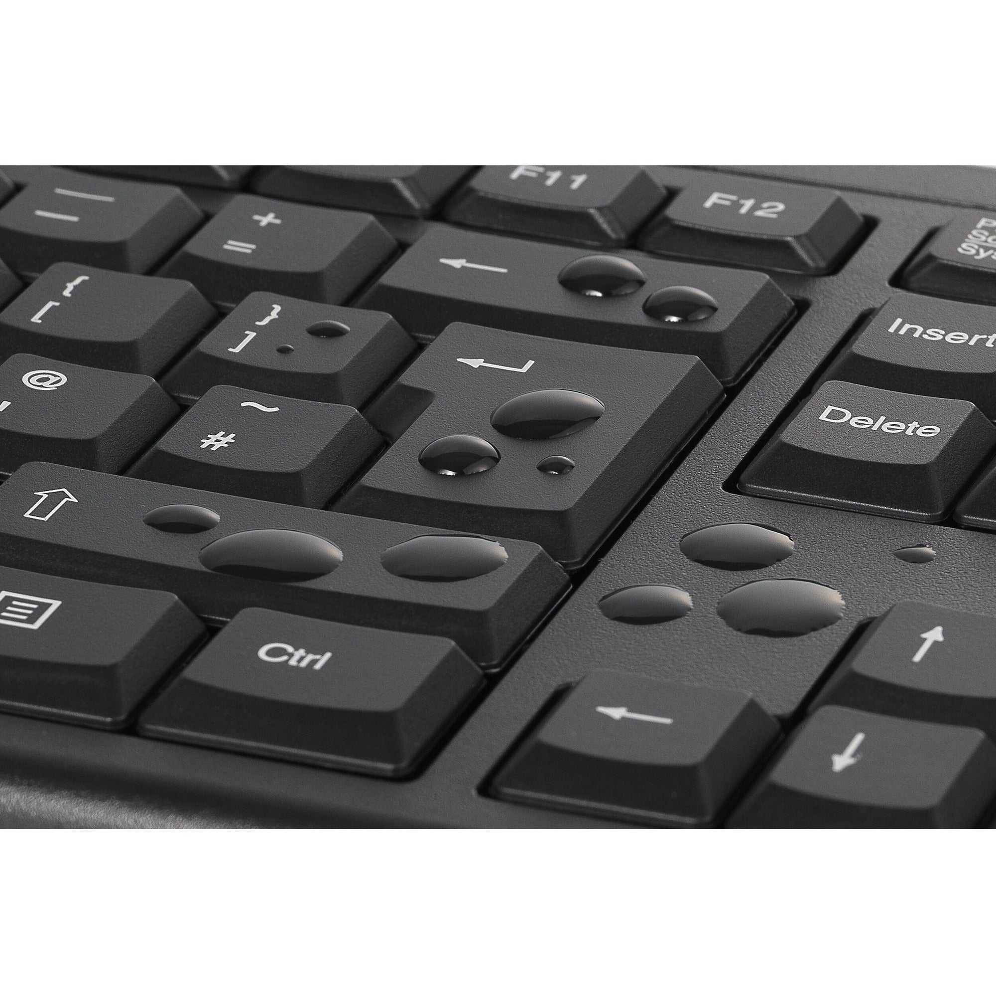 Kensington km150 eq wireless desktop set desktopset (zwart, us lay-out (qwerty), membraan, 100%, 1200 dpi)
