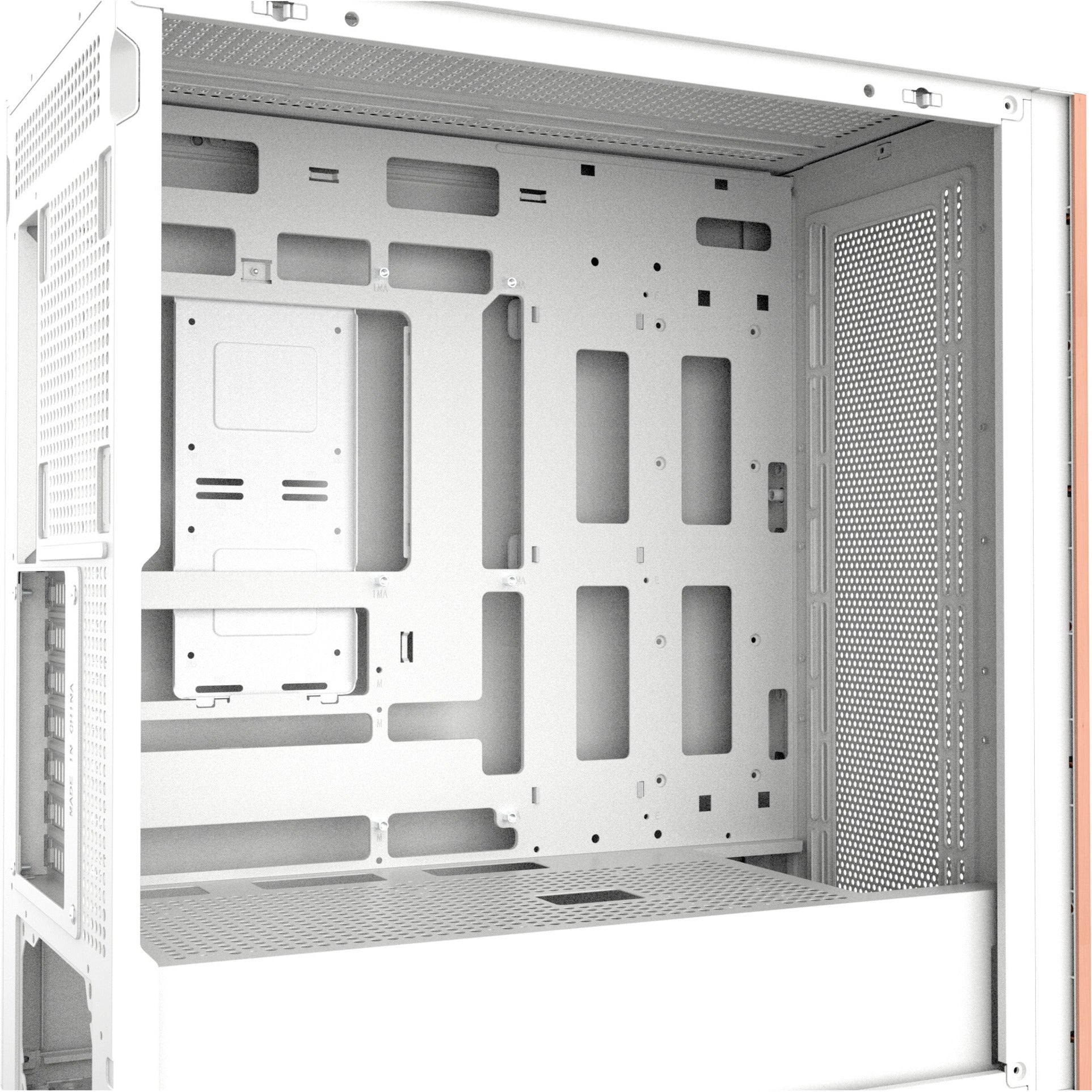 Thermaltake s370 ws snow midi tower behuizing (wit | 2x usb-a | 1x usb-c | tempered glass)