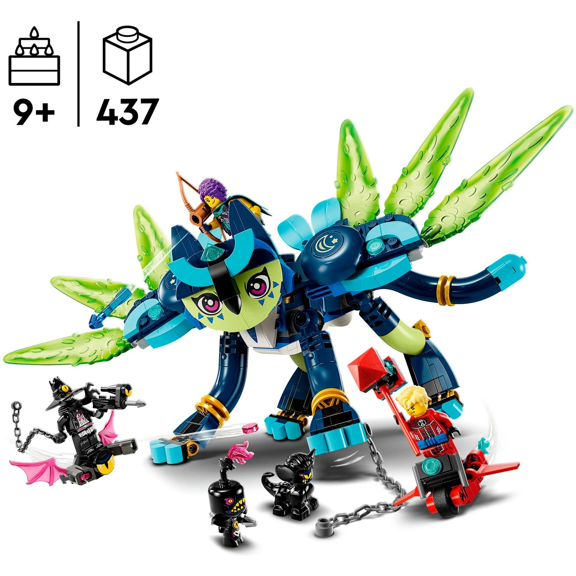 Lego dreamzzz - zoey en zian de kattenuil constructiespeelgoed (71476)