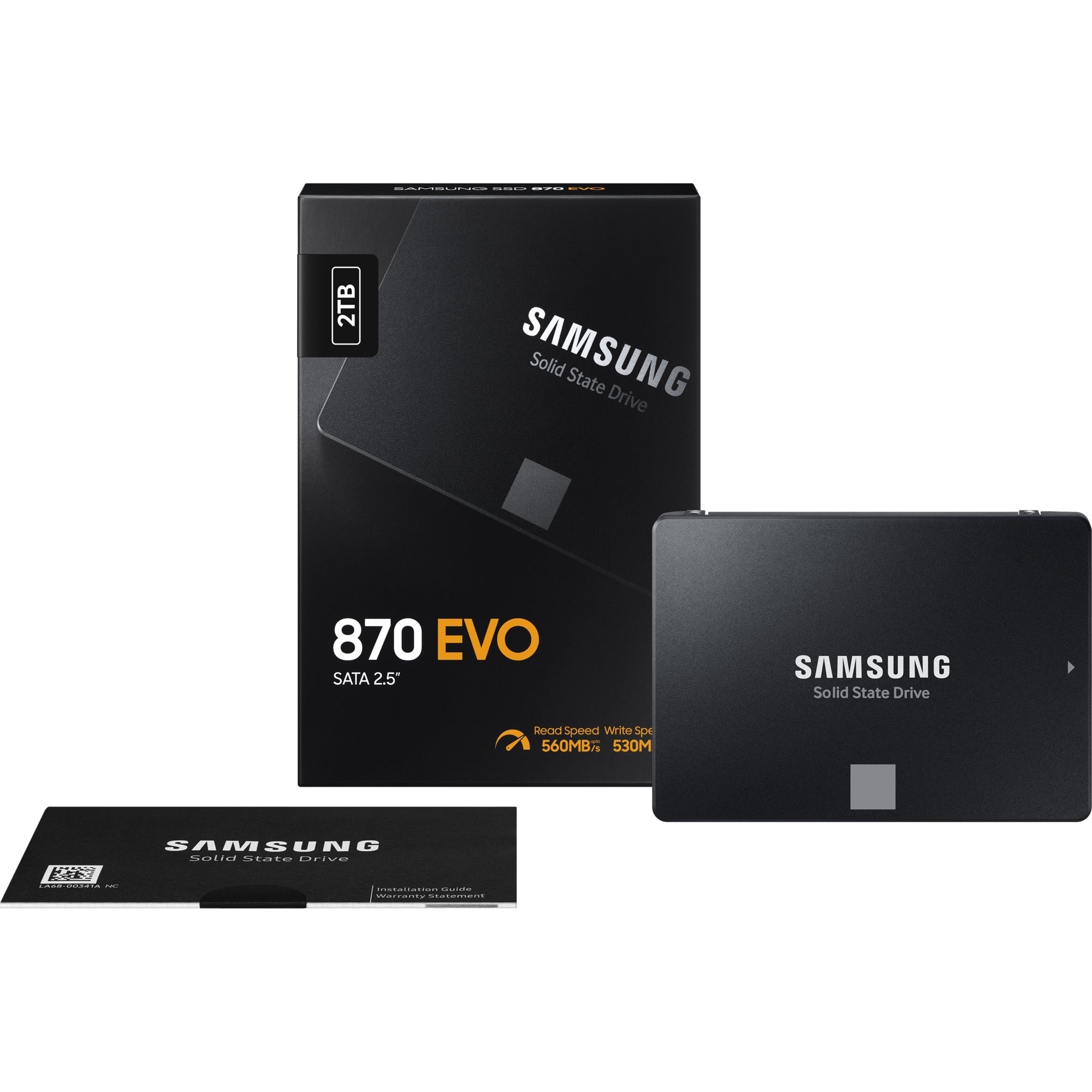 Samsung 870 evo 2 tb ssd (mz-77e2t0b eu, sata 600)