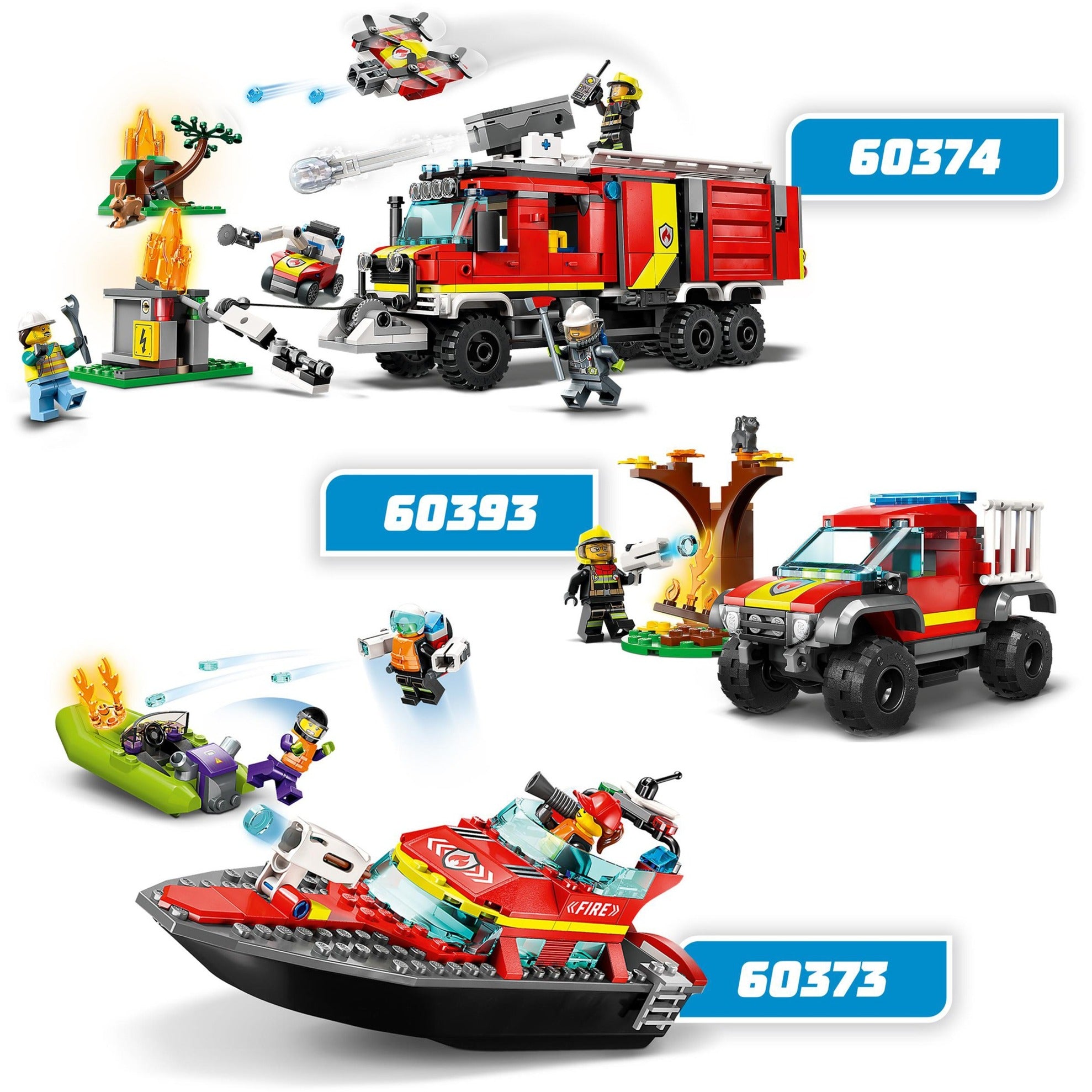 Lego city brandweer reddingsboot 60373