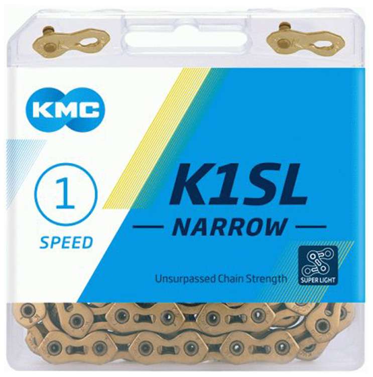 Chaîne KMC 1 2-3 32 100 K1SL Étroit Ti-N Or