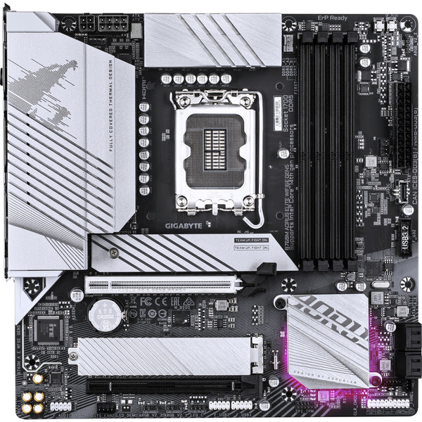 Gigabyte b760m aorus elite wifi6e gen5 socket 1700 moederbord (wit, raid, 2.5gb-lan, wi-fi 6e, bt 5.3, sound, µatx)