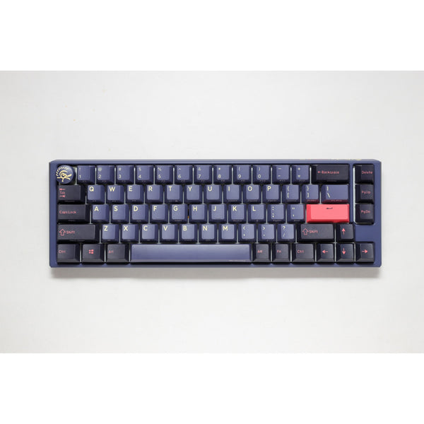 Ducky one 3 cosmic blue sf rgb mechanisch toetsenbord (donkerblauw, us lay-out (qwerty), cherry mx speed silver, 65%, rgb leds, double-shot pbt, hot-swappable, quack mechanics)