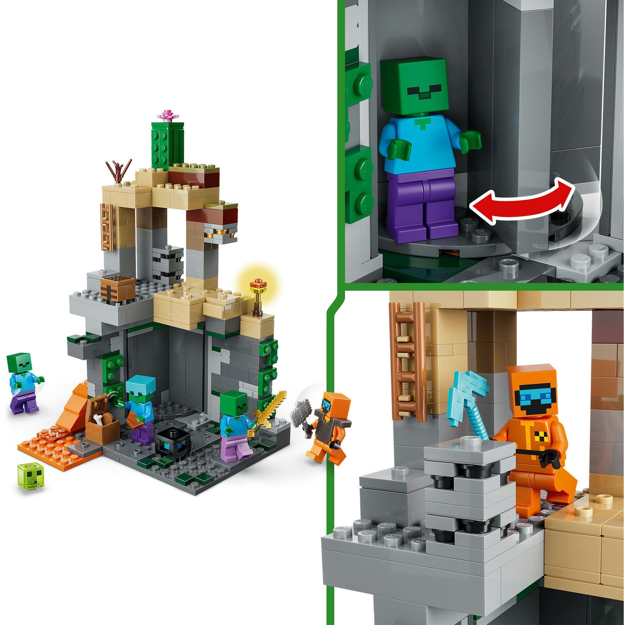 Lego minecraft zombiekerker speelgoed voor kinderen en gamers vanaf 8 jaar - 21587
