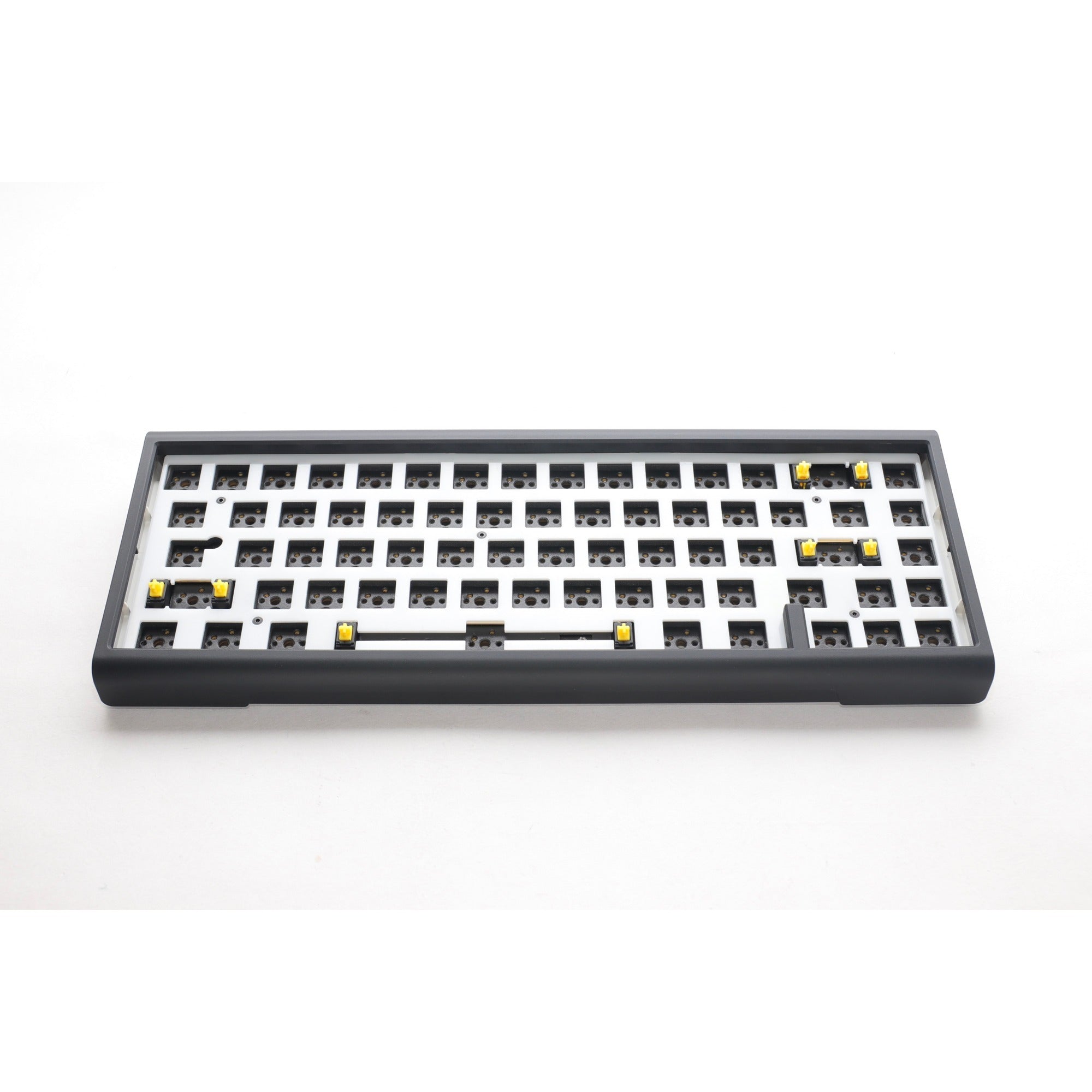 Ducky projectd tinker 65 met qmk via, toetsenbord (zwart wit, us lay-out, barebone. rgb led, hot-swappable, gasket mount, 65%)