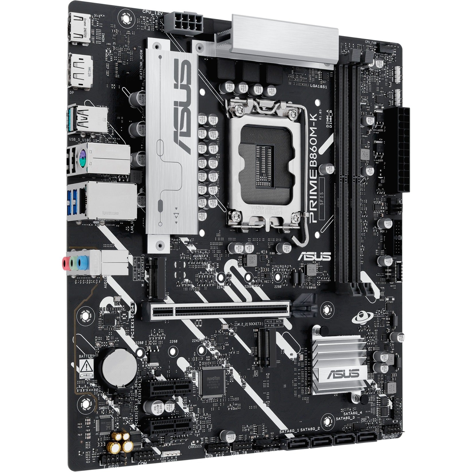 Asus prime b860m-k socket 1851 moederbord (2.5 gb-lan, sound, µatx)