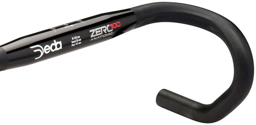 Deda Stuurbocht Zero100 Anatomisch 46cm Zwart Aluminium