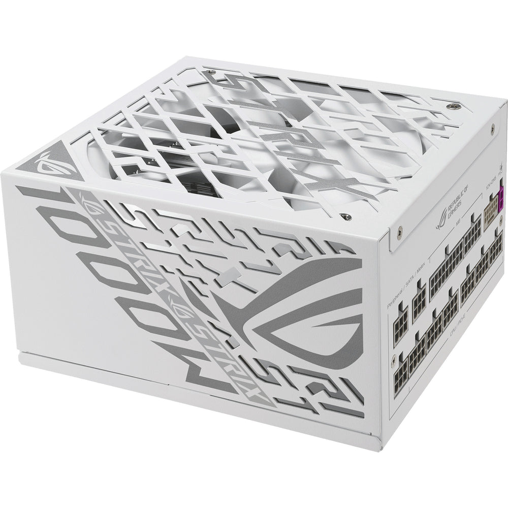 Asus rog strix platinum white edition modulaire 1000 watt voeding (wit, 1x 12v-2x6, 4x pcie)