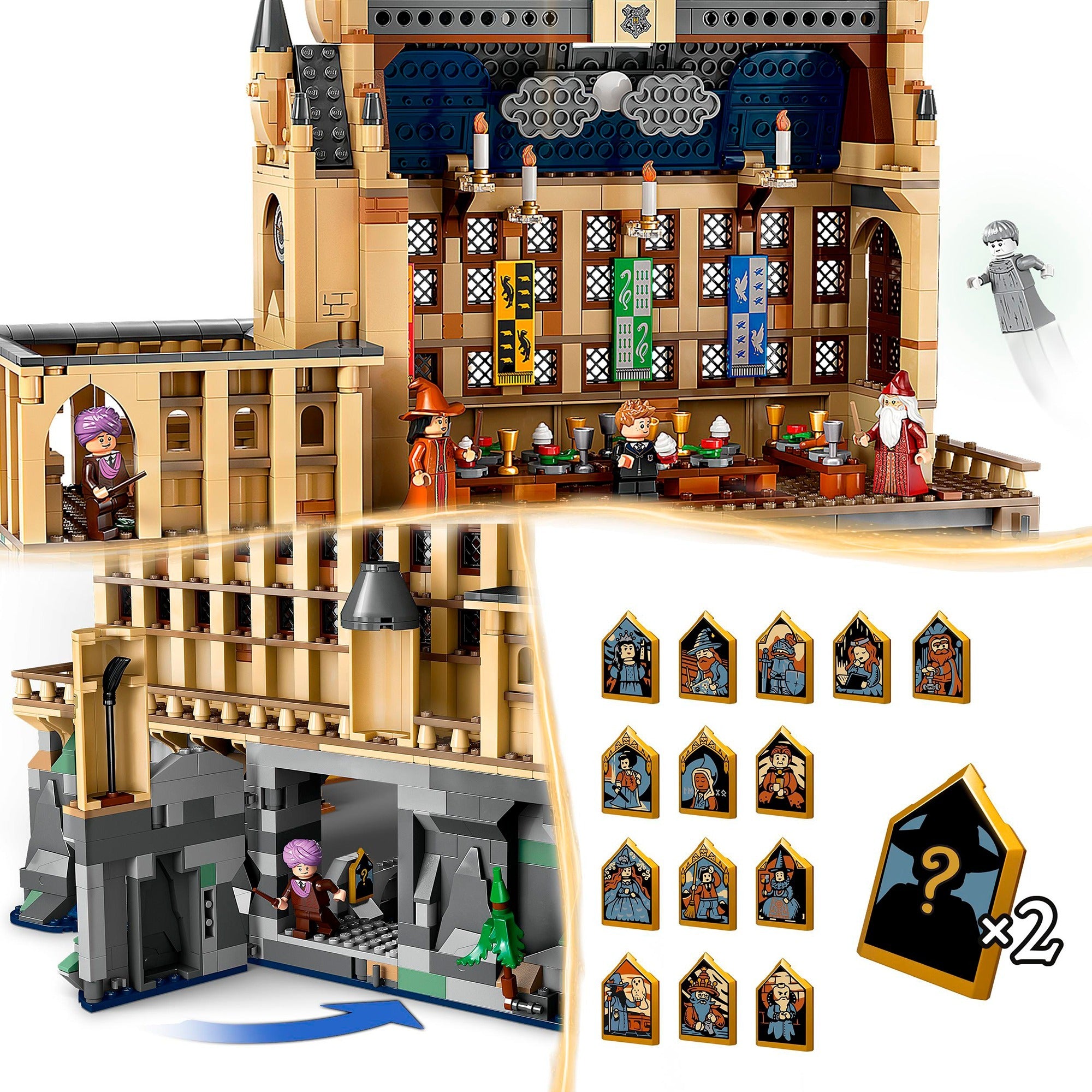 Lego 76435 harry potter kasteel zwijnstein de grote zaal