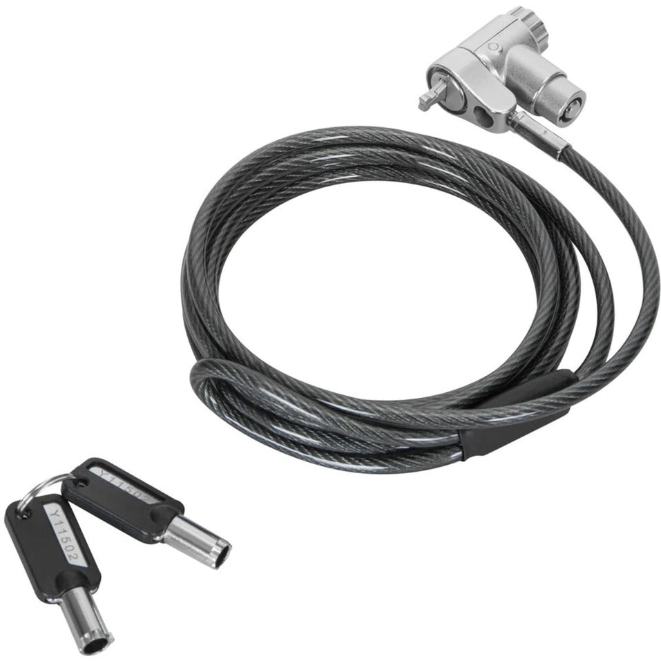 Targus defcon ultimate universal keyed cable lock with adaptable lock head diefstalbeveiliging