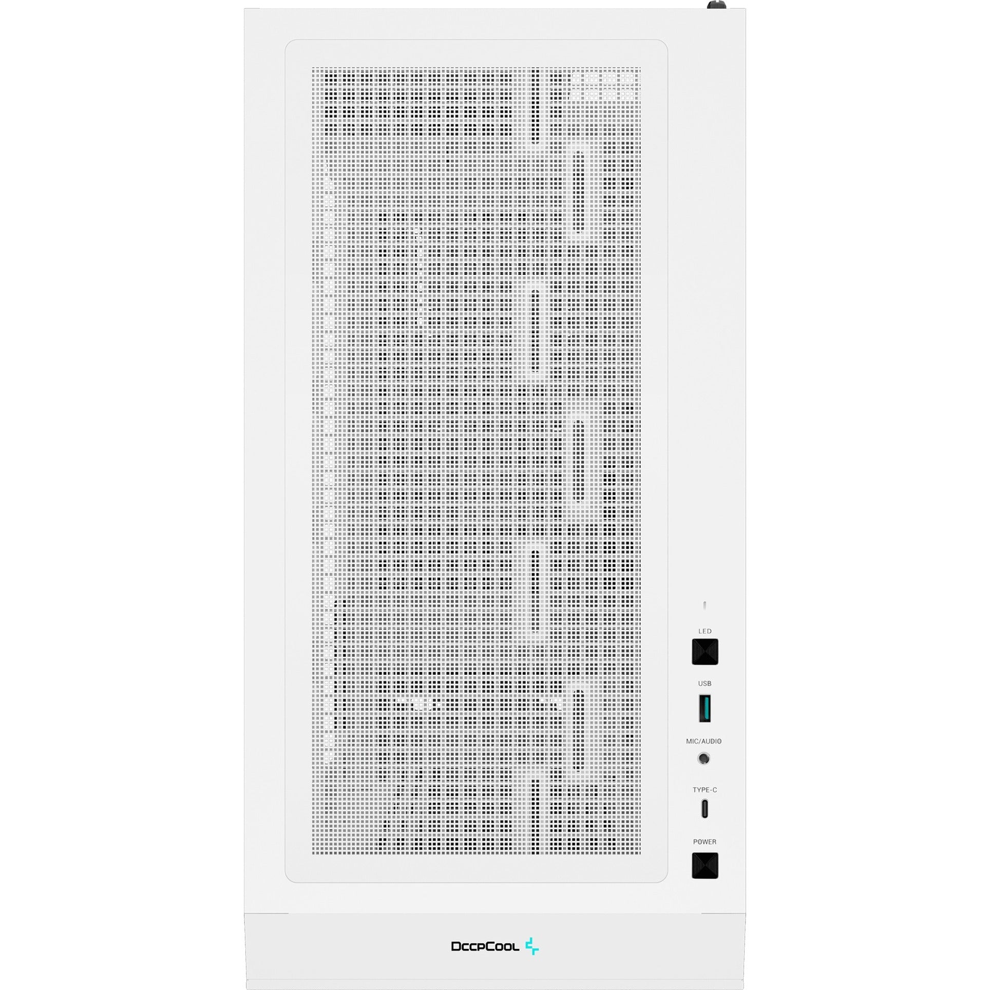 Deepcool ch560 digital midi tower behuizing (wit | 1x usb-a | 1x usb-c | rgb | tempered glass)