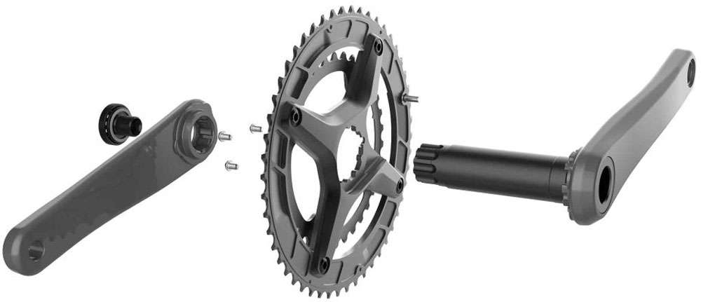 Praxis works zayante carbon m30 50 34z road crankset