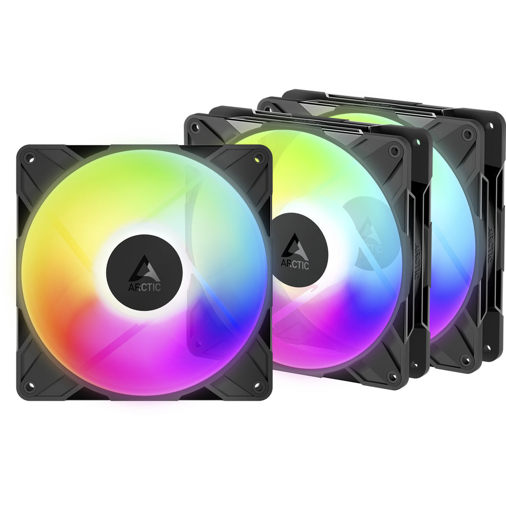 Arctic p14 pro reverse a-rgb case fans (zwart, 3 stuks, 140 x 140 x 30 mm, pwm, 3 stuks)