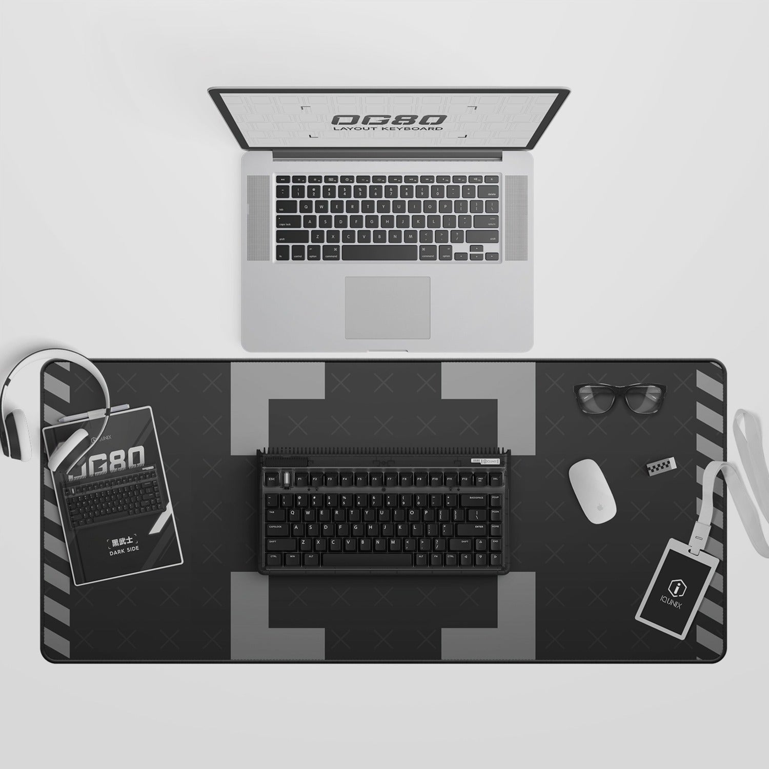 Iqunix OG80 Dark Side Draadloos Mechanisch Toetsenbord